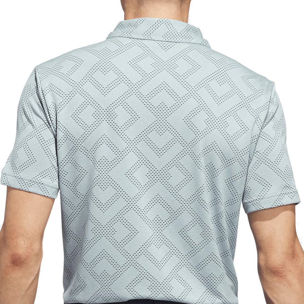 adidas Ultimate365 Jacquard Polo Shirt - Wonder Sage/Collegiate Navy - Image 2