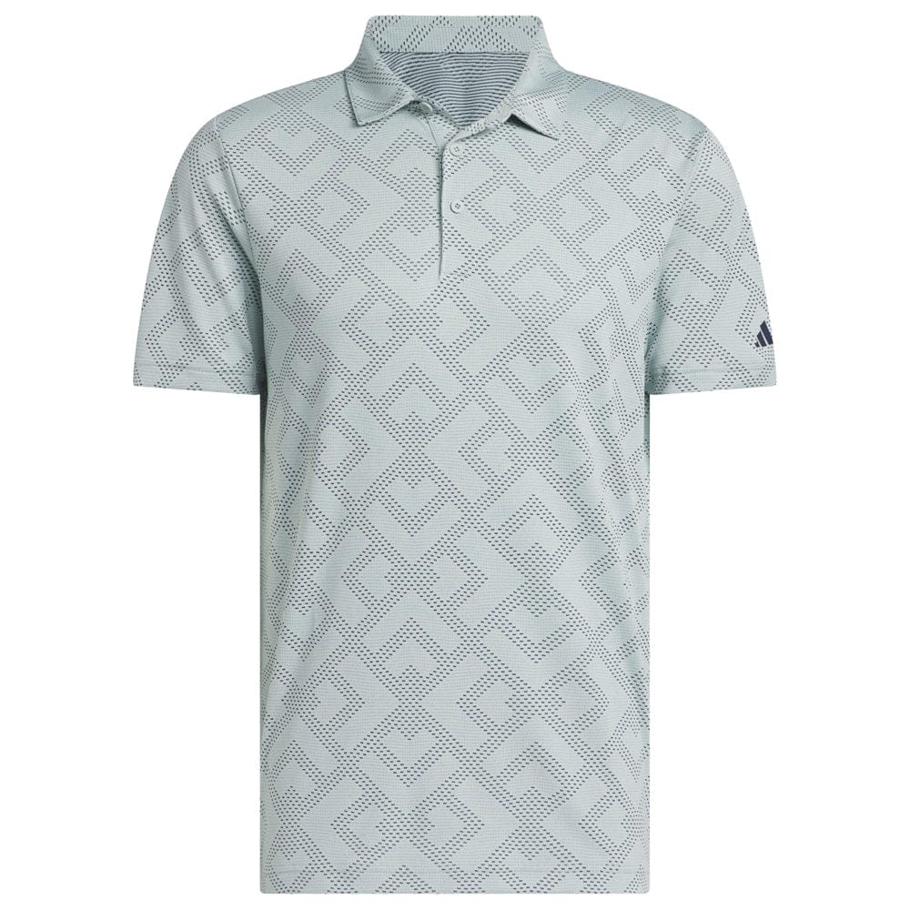 adidas Ultimate365 Jacquard Polo Shirt - Wonder Sage/Collegiate Navy - Image 3