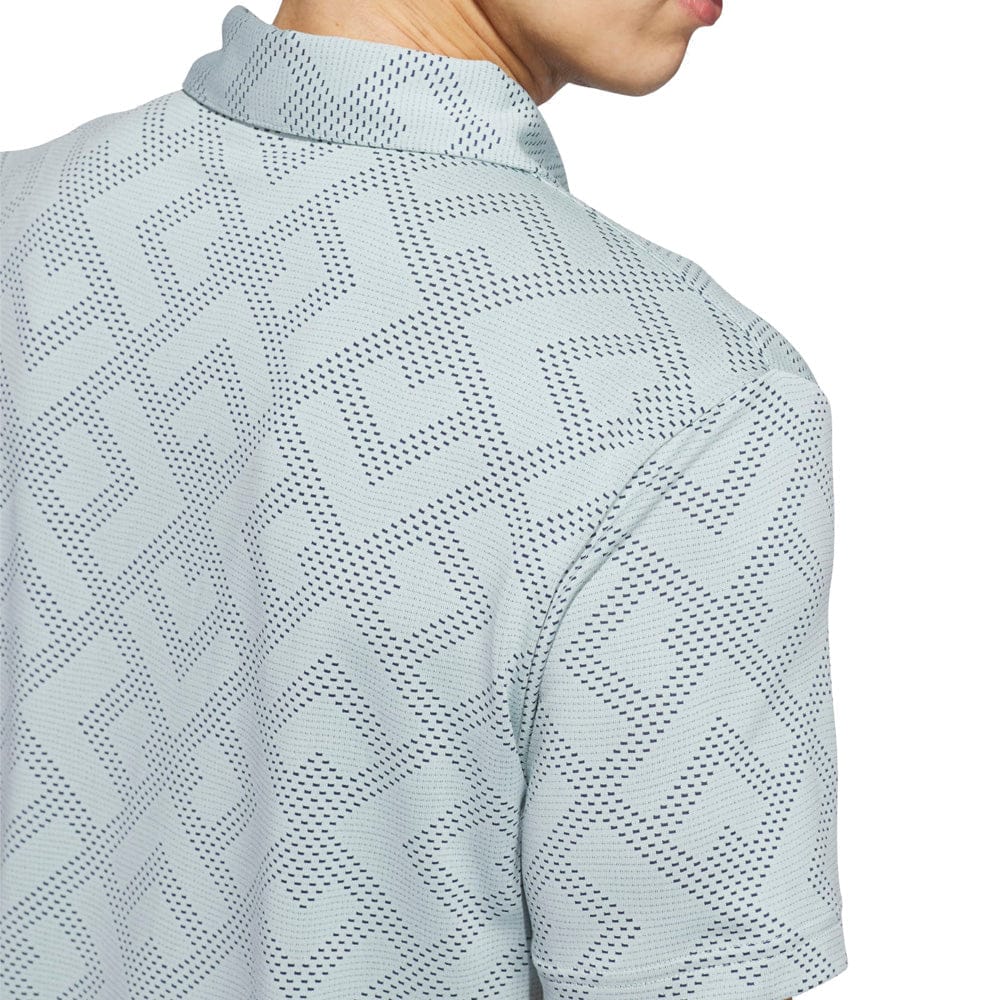adidas Ultimate365 Jacquard Polo Shirt - Wonder Sage/Collegiate Navy - Image 4