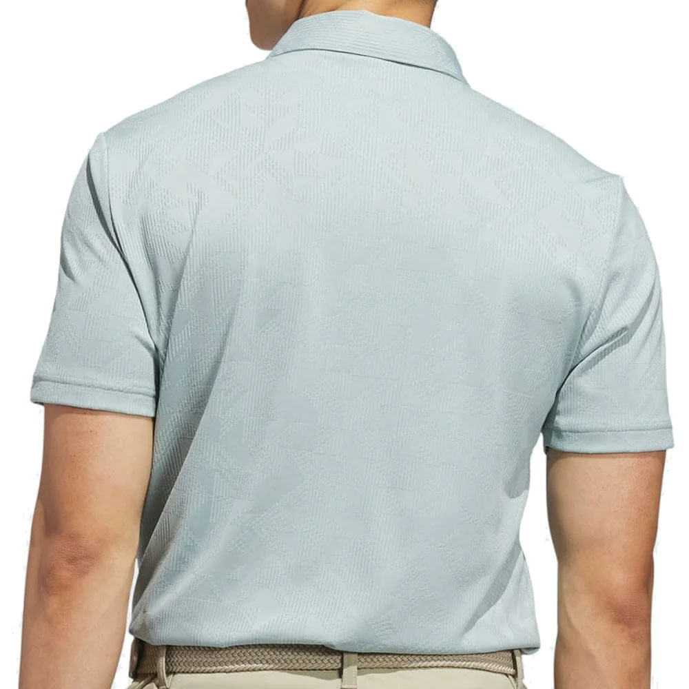 adidas Ultimate365 Jacquard Polo Shirt - Wonder Sage - Image 2