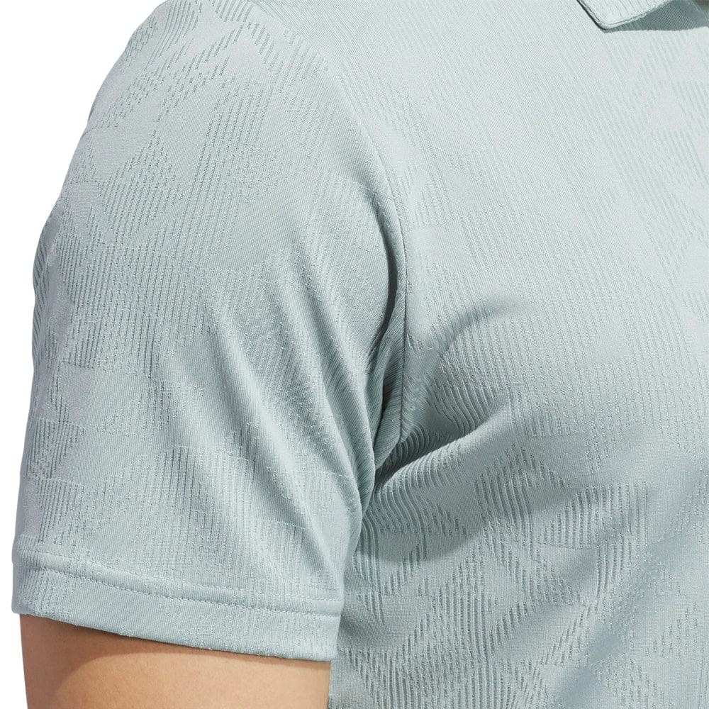 adidas Ultimate365 Jacquard Polo Shirt - Wonder Sage - Image 3