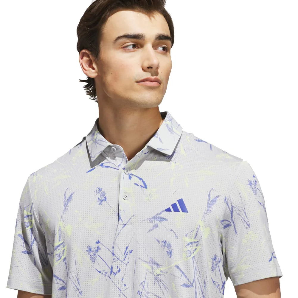 adidas Ultimate365 Mesh Climacool Polo Shirt - Frozen Lemon - Image 3