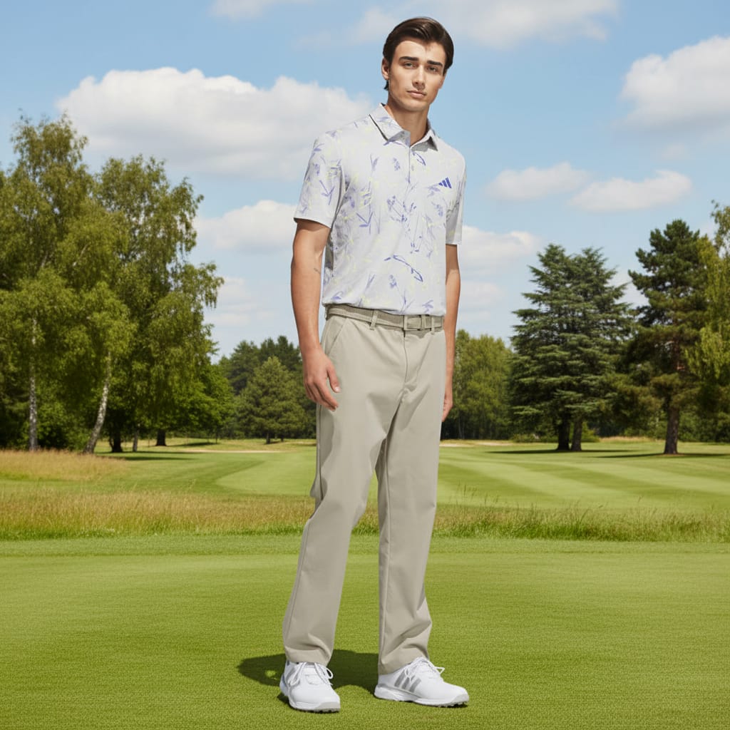 adidas Ultimate365 Mesh Climacool Polo Shirt - Frozen Lemon - Image 4