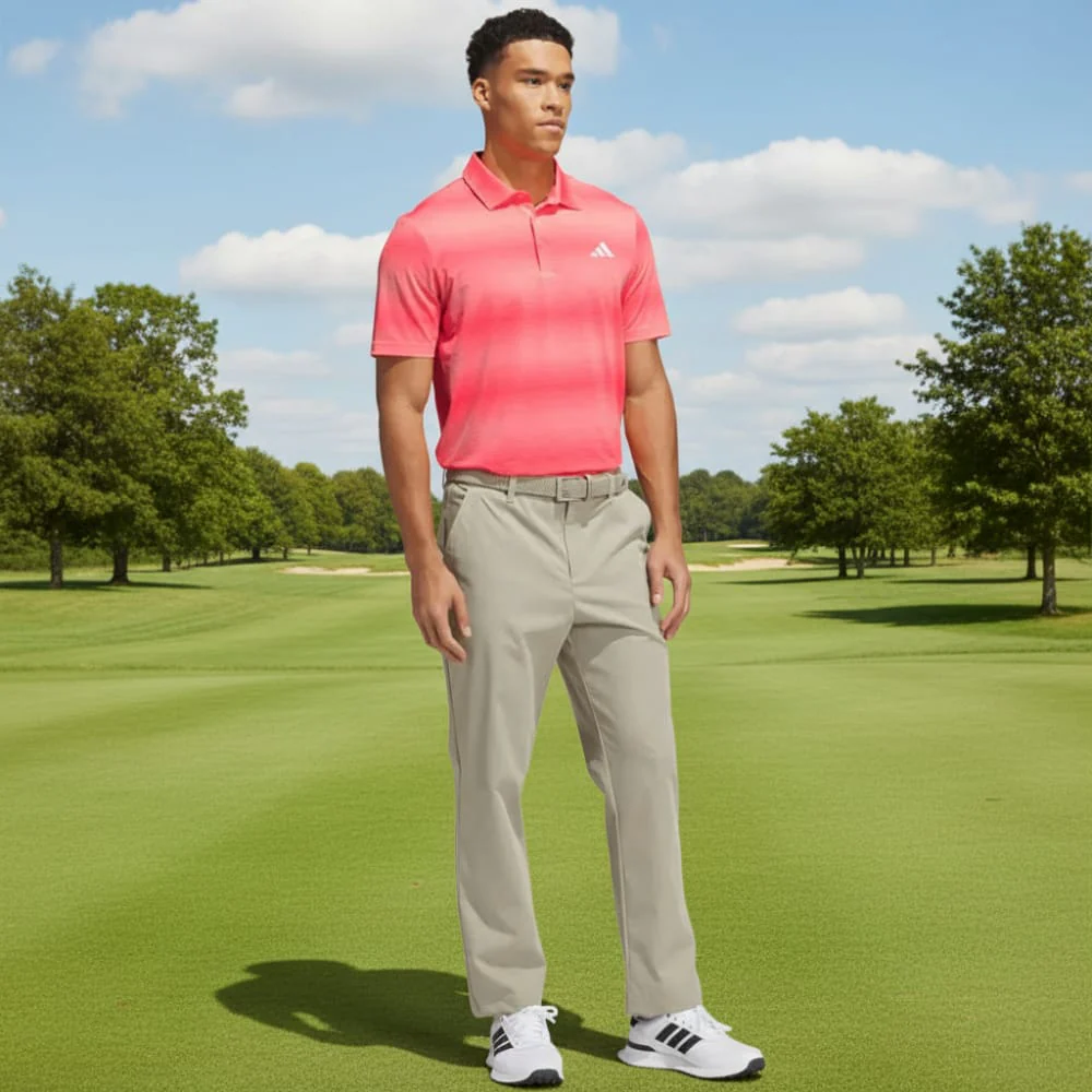 adidas Ultimate365 Mesh Climacool Polo Shirt - Frozen Turbo - Image 5