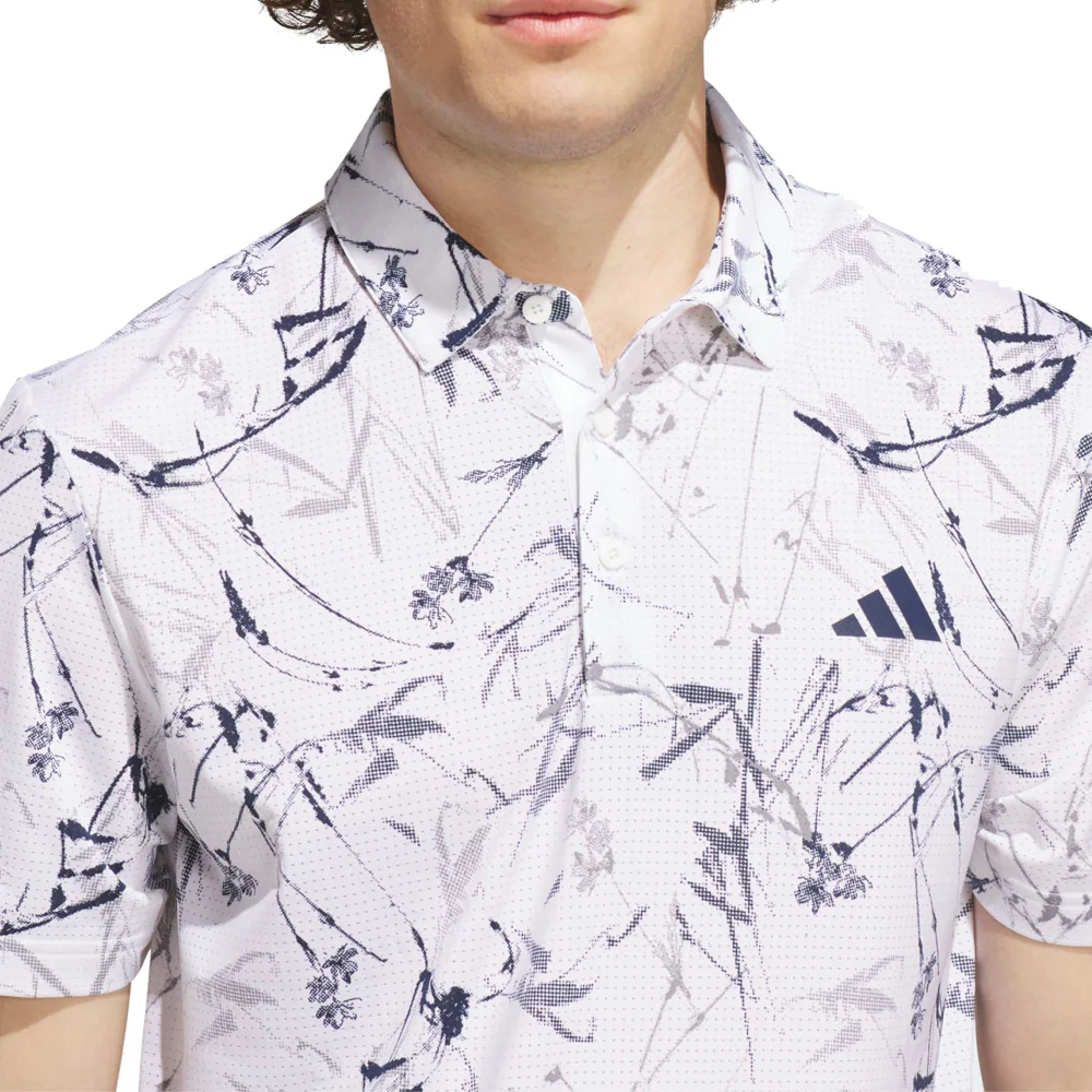 adidas Ultimate365 Mesh Climacool Polo Shirt - White - Image 3