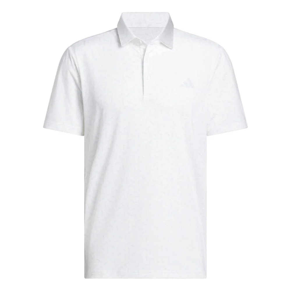 adidas Ultimate365 Mesh Print Climacool Polo - Crystal Sky