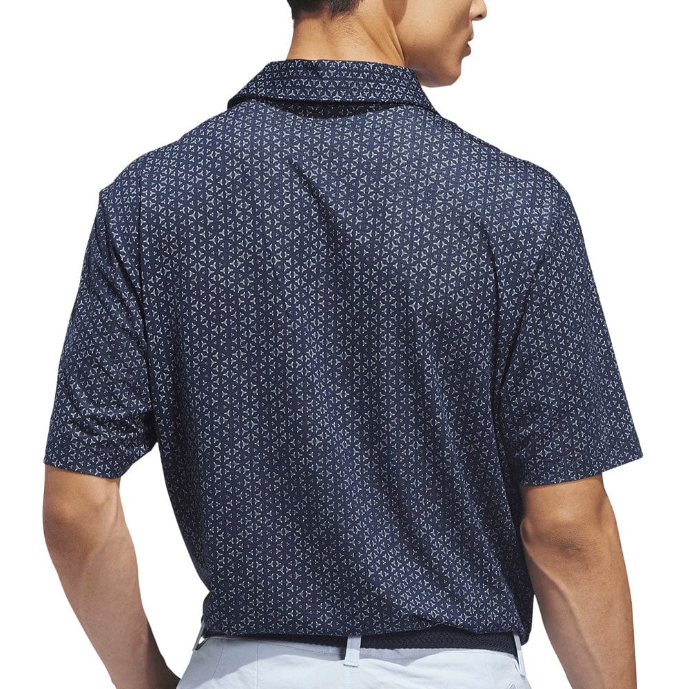 adidas Ultimate365 Mesh Tango Print Climacool Polo Shirt - Collegiate Navy/White - Image 2