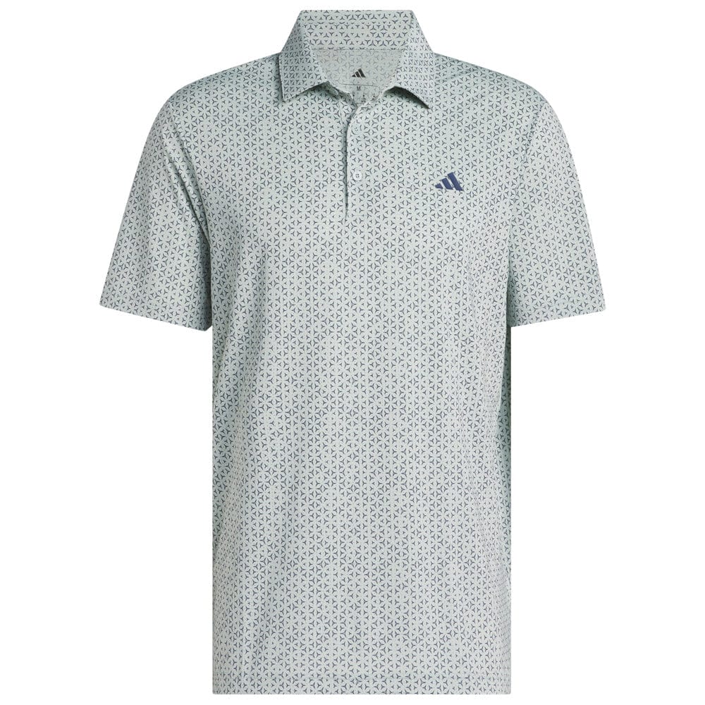 adidas Ultimate365 Mesh Tango Print Climacool Polo Shirt - Wonder Sage/Collegiate Navy - Image 3