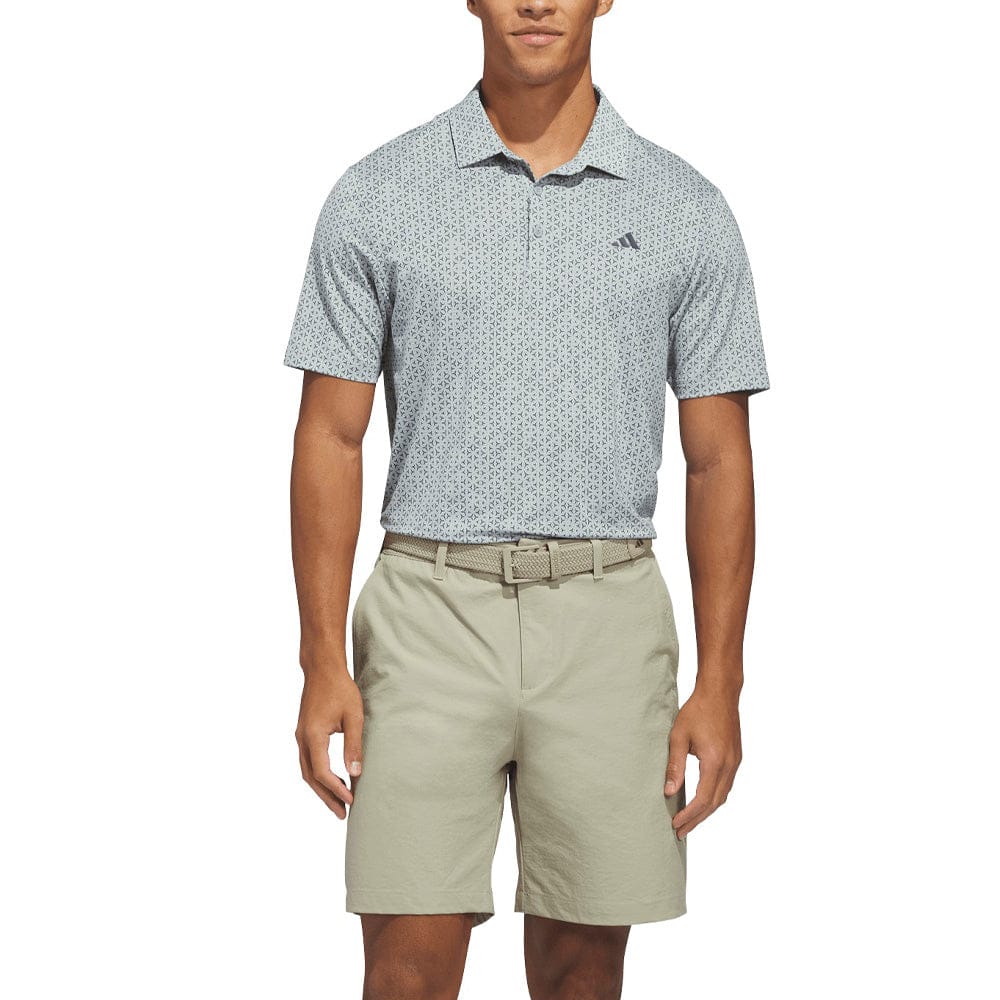 adidas Ultimate365 Mesh Tango Print Climacool Polo Shirt - Wonder Sage/Collegiate Navy - Image 6