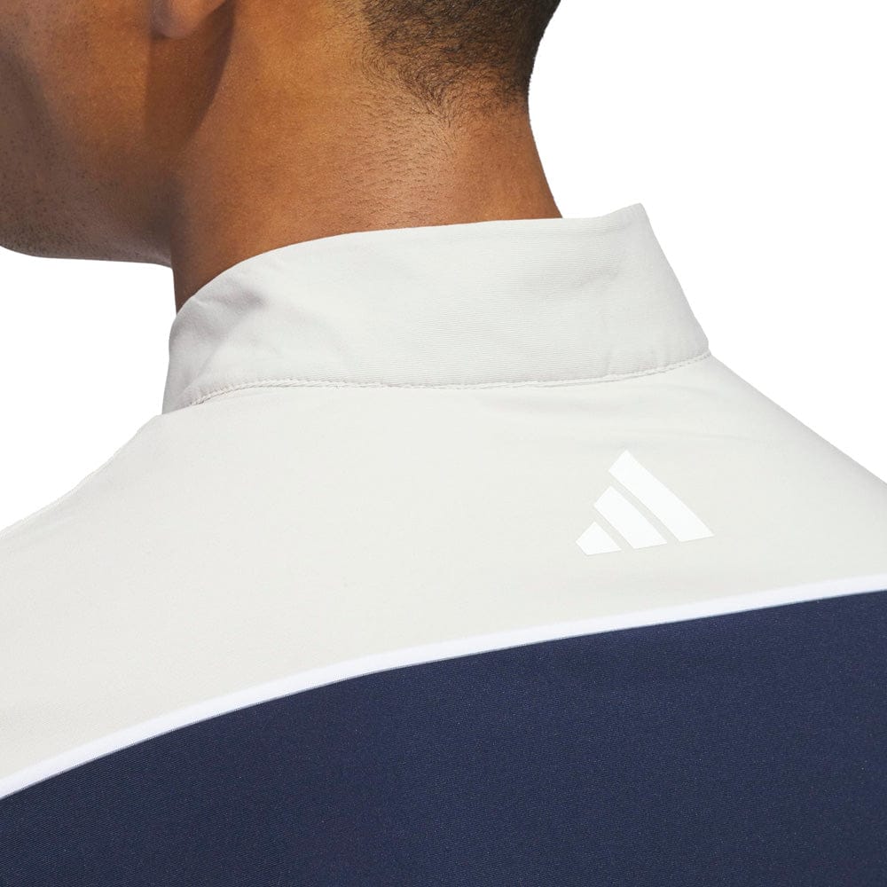 adidas Ultimate365 Rugby Stripe Quarter-Zip - Collegiate Navy/Wonder Alumina - Image 5