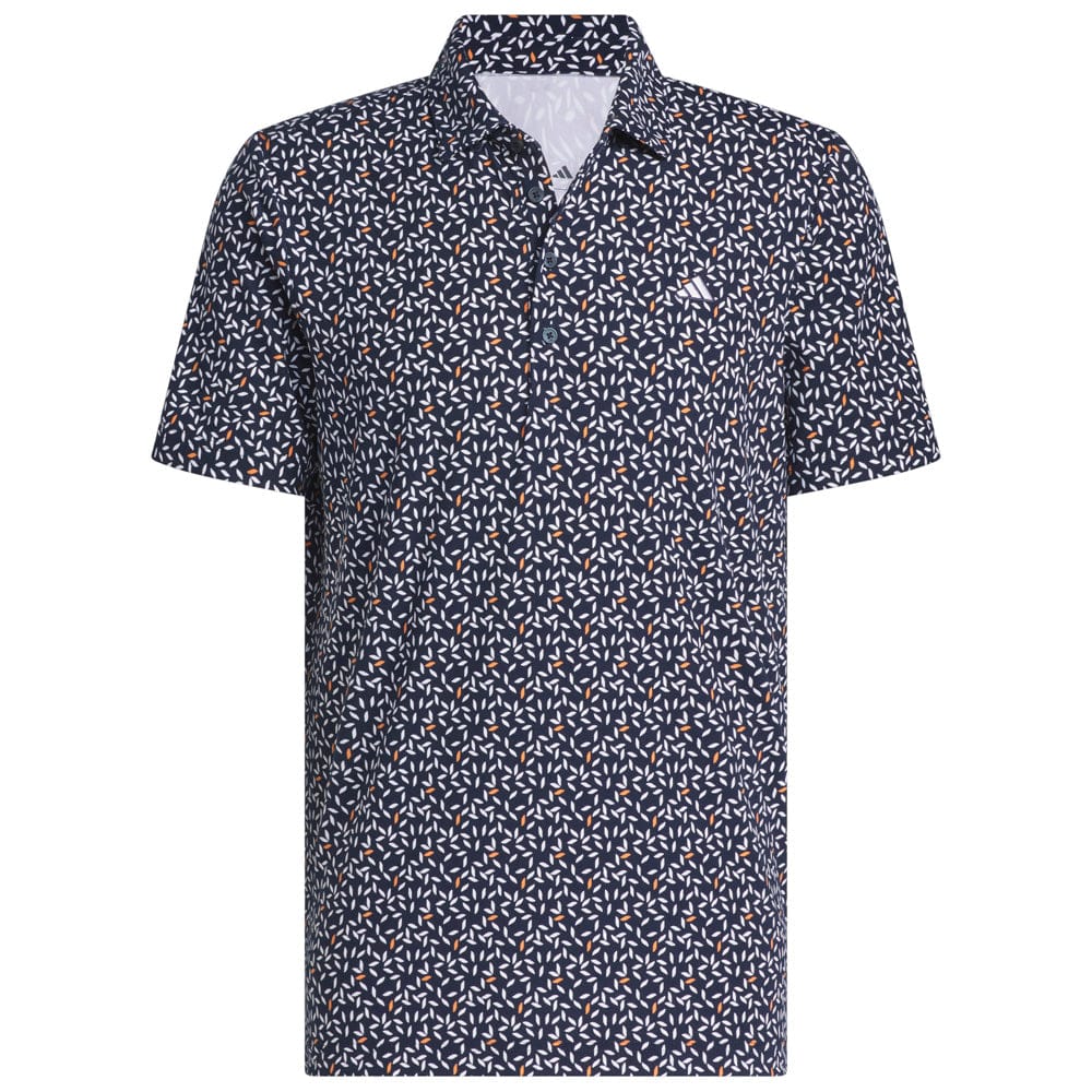 adidas Ultimate365+ Soft Print Polo Shirt - Collegiate Navy/White - Image 3