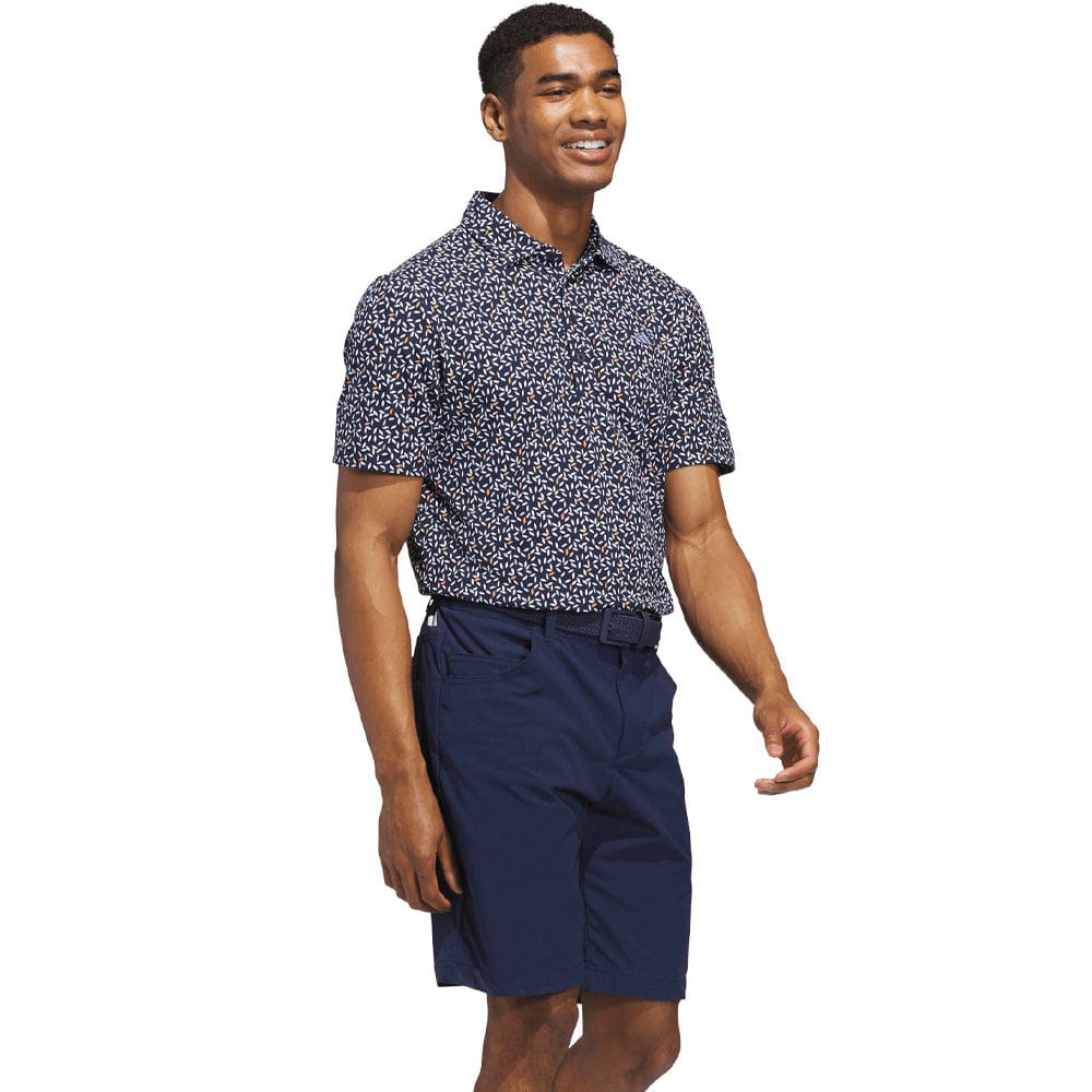 adidas Ultimate365+ Soft Print Polo Shirt - Collegiate Navy/White - Image 4