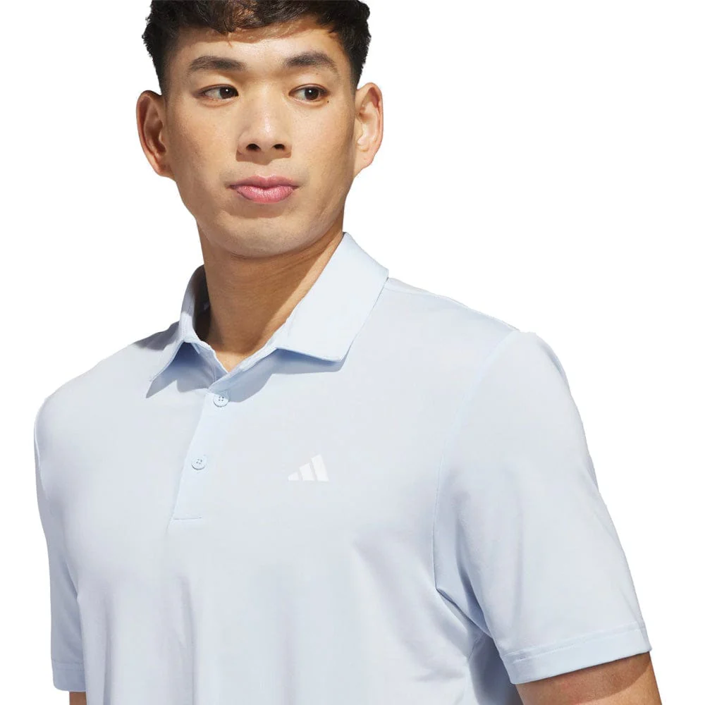 adidas Ultimate365 Solid Polo Shirt - Crystal Sky - Image 3