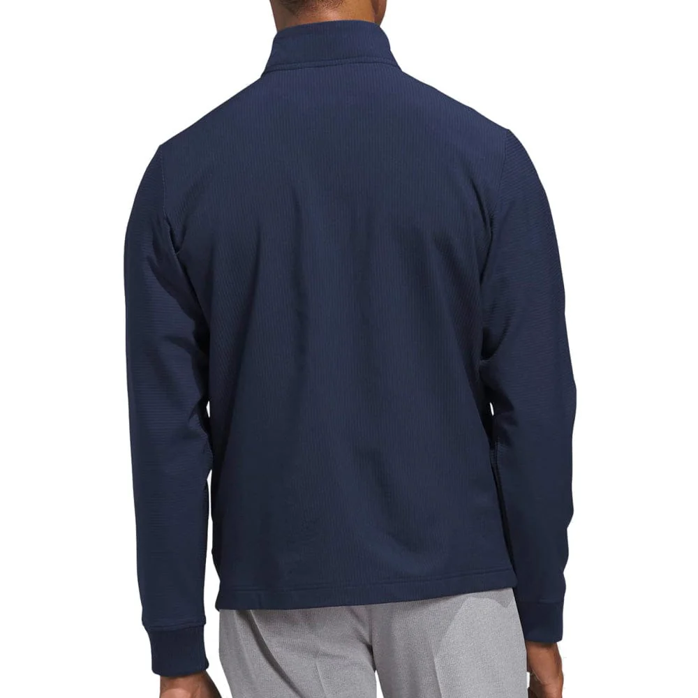 adidas Ultimate365 Textured Woven Full-Zip - Collegiate Navy - Image 2