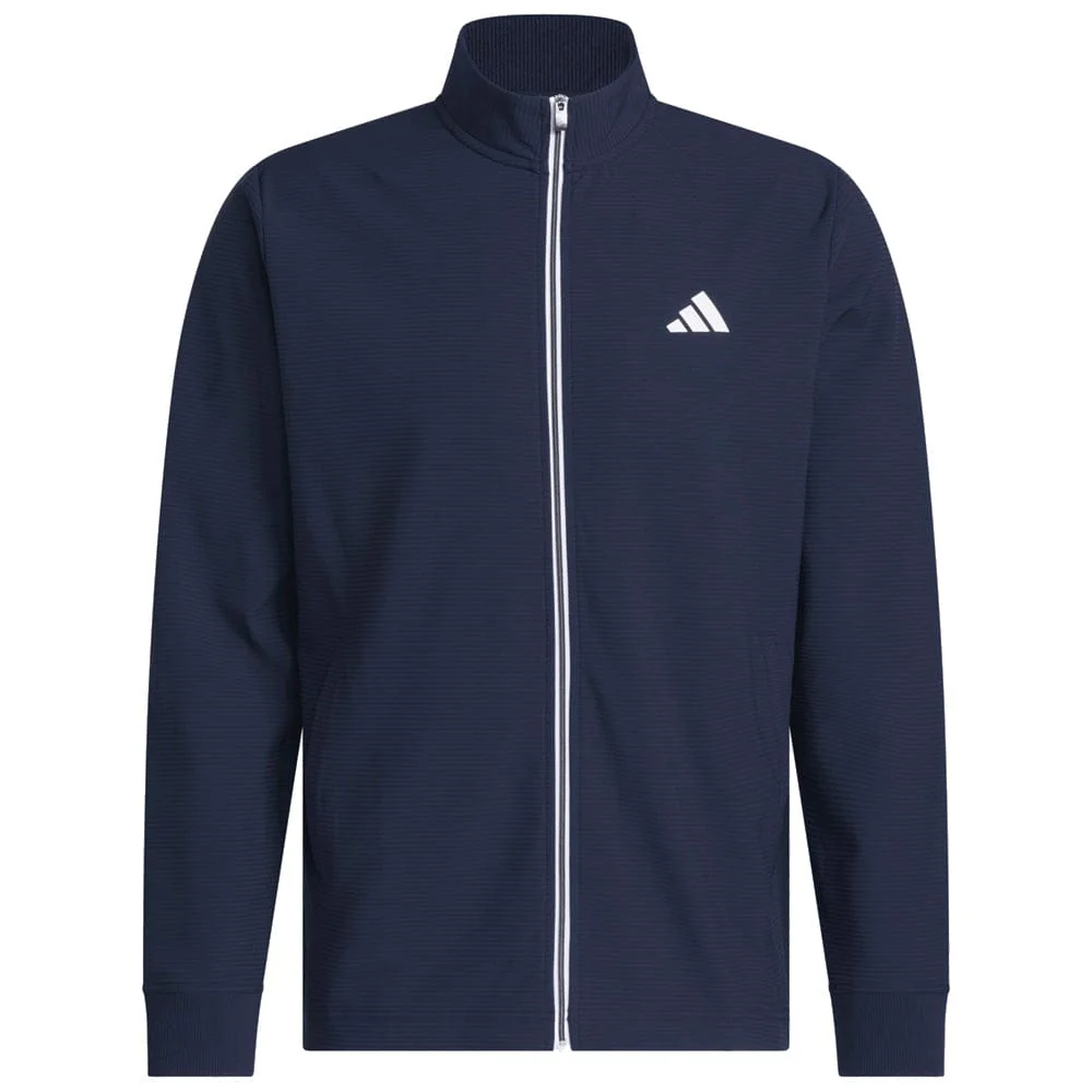 adidas Ultimate365 Textured Woven Full-Zip - Collegiate Navy - Image 3