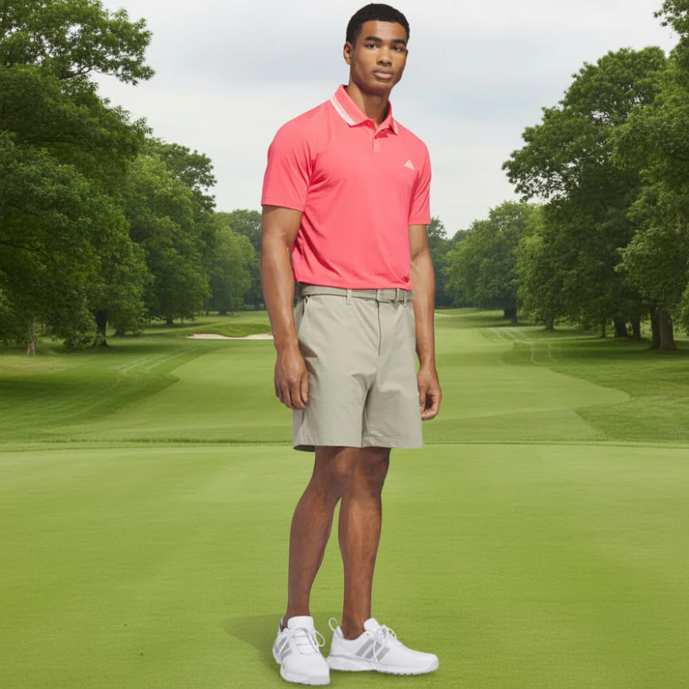 adidas Ultimate365 Tour Climacool Polo Shirt - Pure Turbo - Image 4