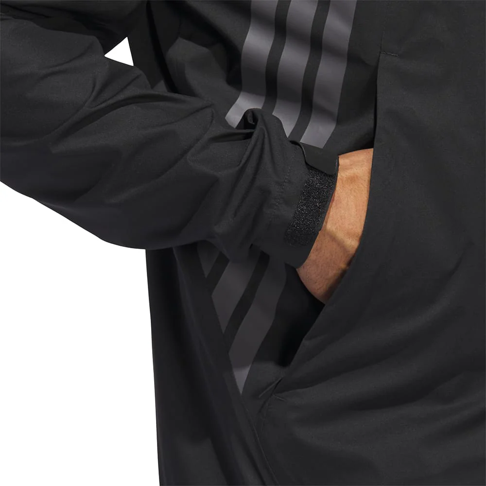 adidas Ultimate365 Tour Climaproof+ Waterproof Full-Zip Rain Suit - Black - Image 4