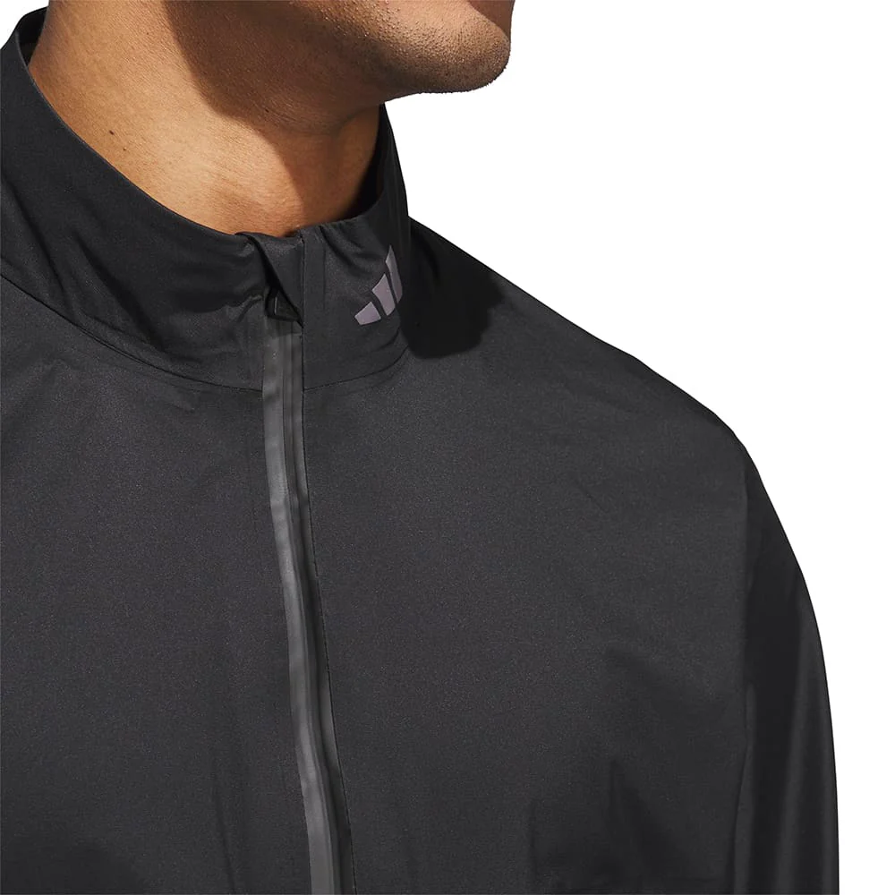 adidas Ultimate365 Tour Climaproof+ Waterproof Full-Zip Rain Suit - Black/Grey One - Image 9