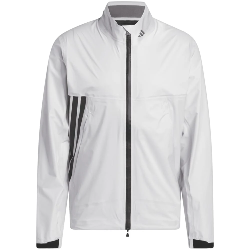 adidas Ultimate365 Tour Climaproof+ Waterproof Full-Zip Rain Suit - Grey One - Image 2