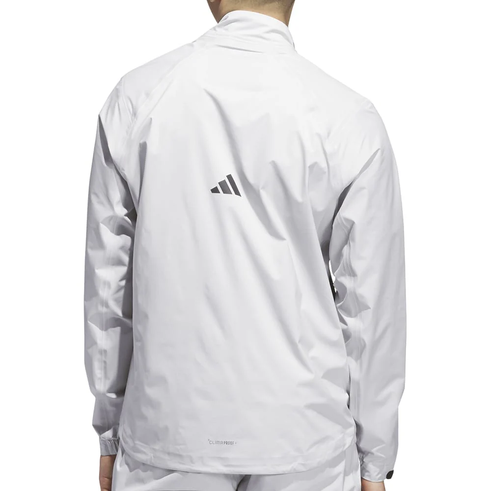 adidas Ultimate365 Tour Climaproof+ Waterproof Full-Zip Rain Suit - Grey One - Image 6