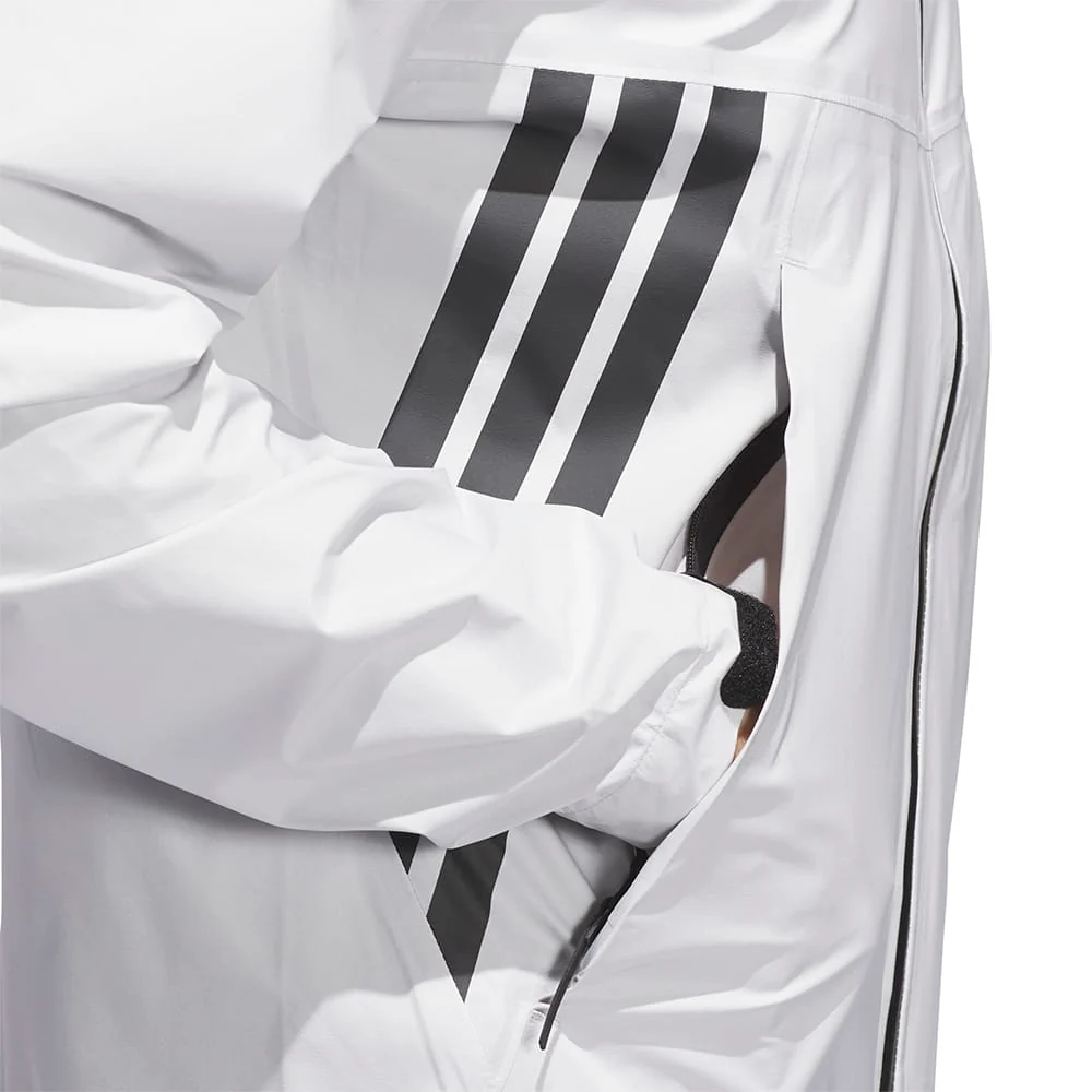 adidas Ultimate365 Tour Climaproof+ Waterproof Full-Zip Rain Suit - Grey One - Image 7