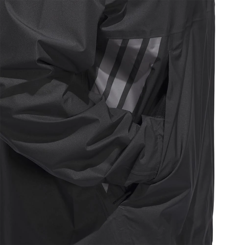 adidas Ultimate365 Tour Climaproof+ Waterproof Half-Zip Rain Suit - Black/Grey One - Image 8