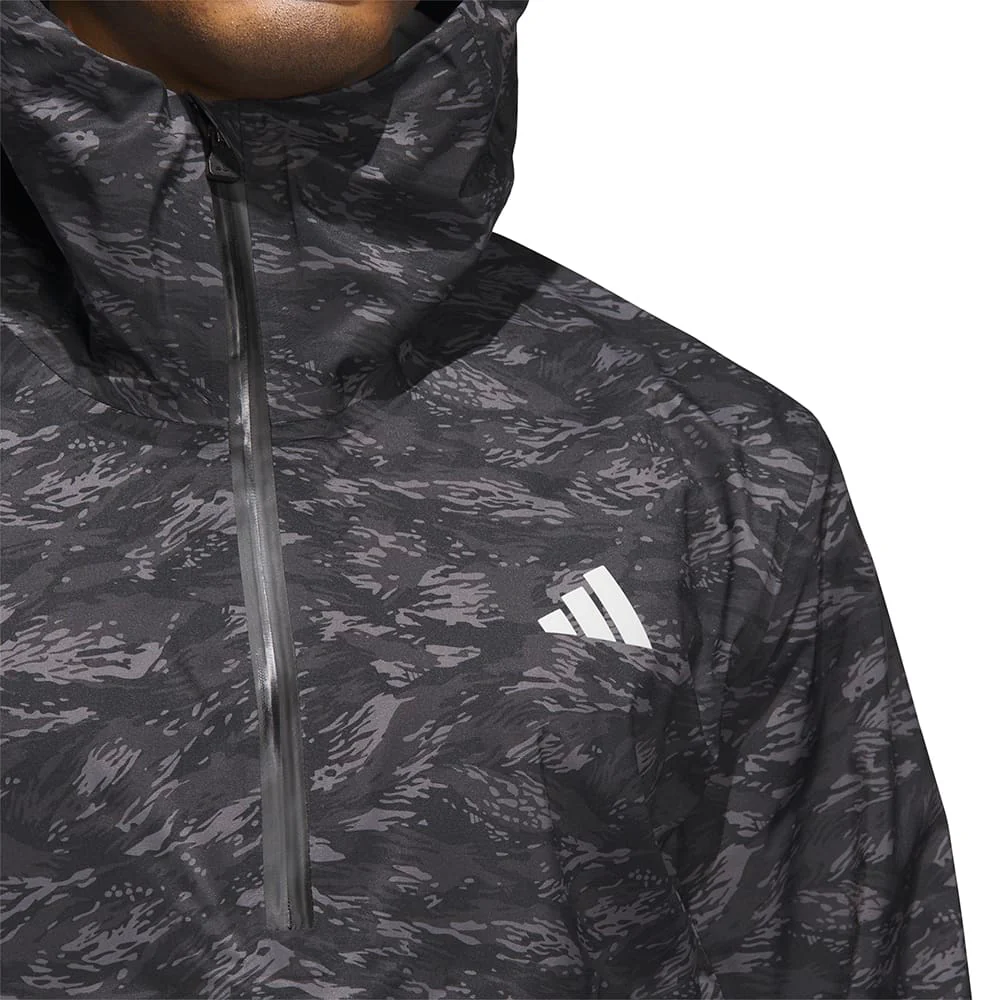 adidas Ultimate365 Tour Climaproof+ Waterproof Parka Rain Suit - Black/Grey One - Image 8