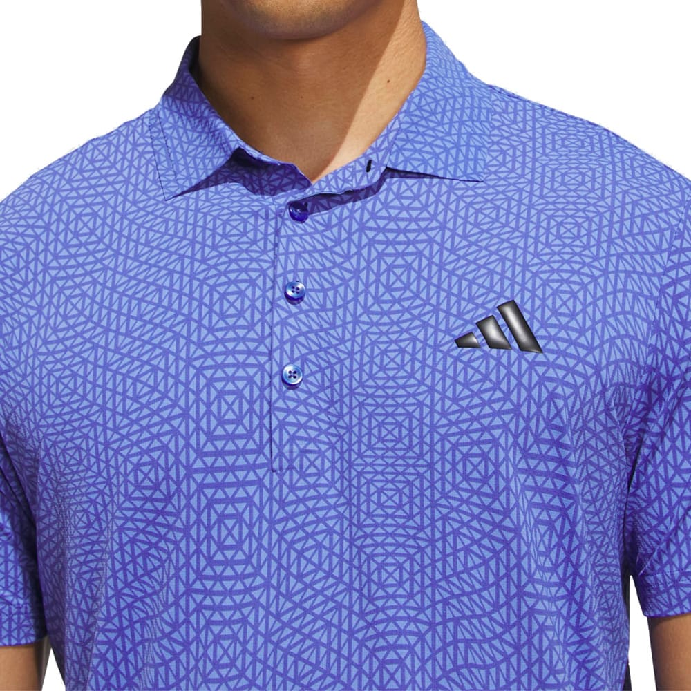adidas Ultimate365 Tour Cool Feeling Deco Polo Shirt - Dual Indigo/Real Lilac - Image 4