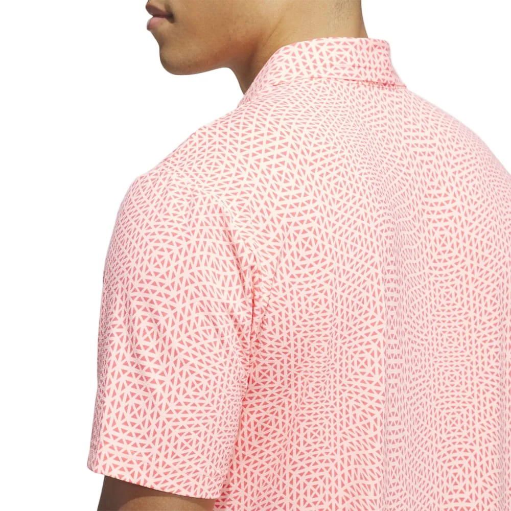 adidas Ultimate365 Tour Cool Feeling Deco Polo Shirt - Frozen Turbo/Pure Turbo - Image 5