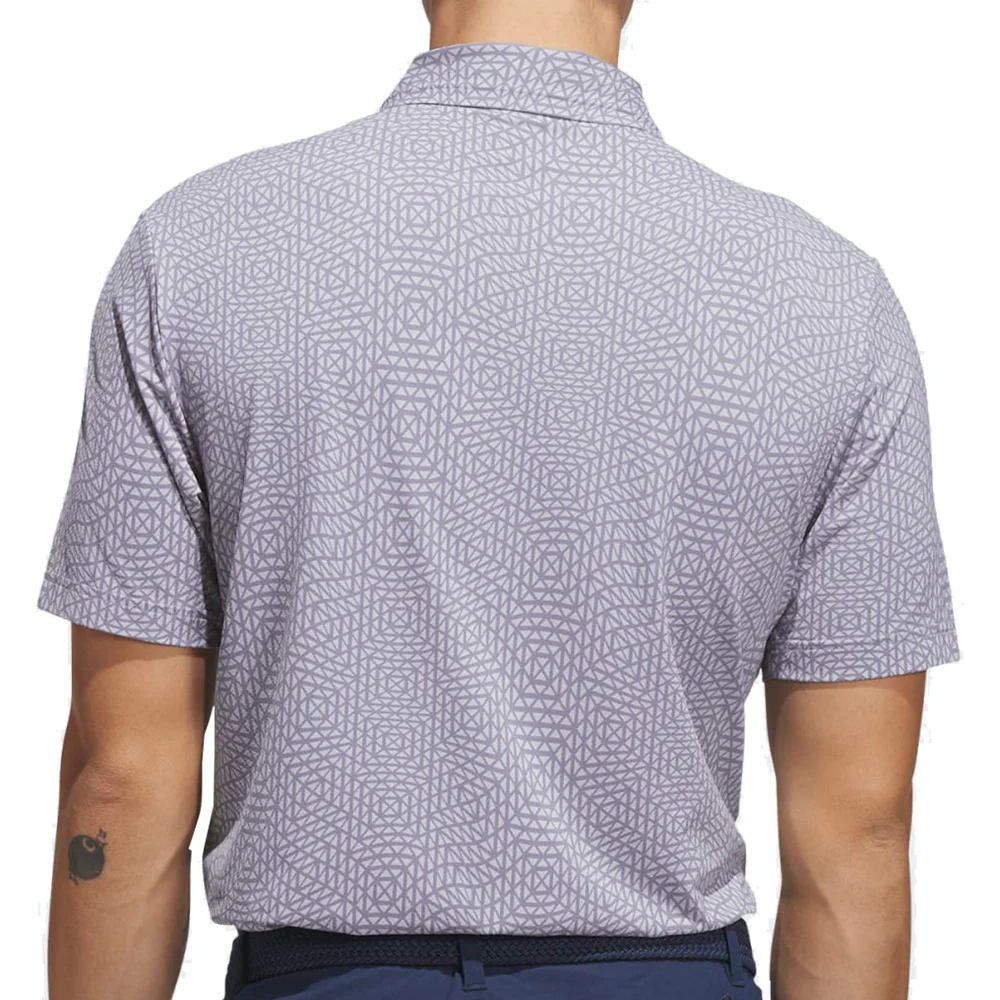 adidas Ultimate365 Tour Cool Feeling Deco Polo Shirt - Slate/Glory Grey - Image 2