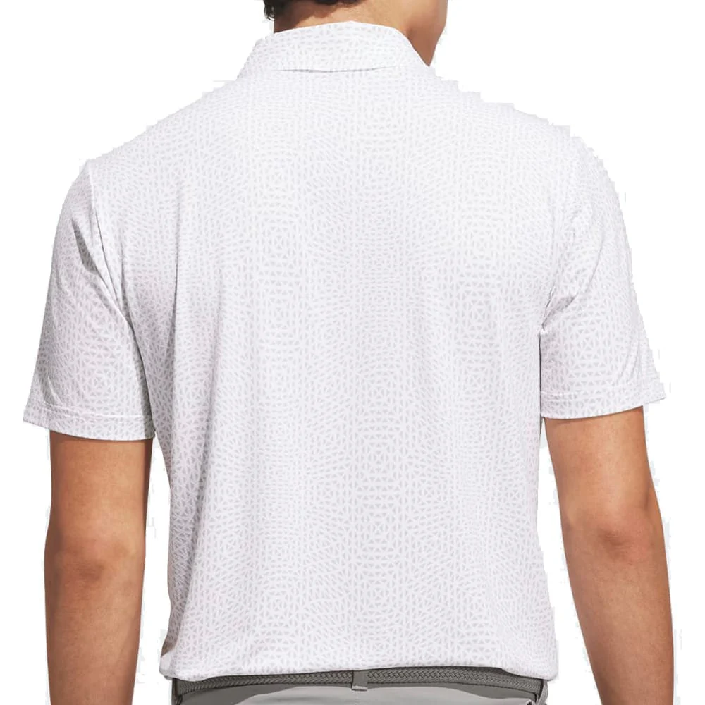 adidas Ultimate365 Tour Cool Feeling Deco Polo Shirt - White/Grey Two - Image 2