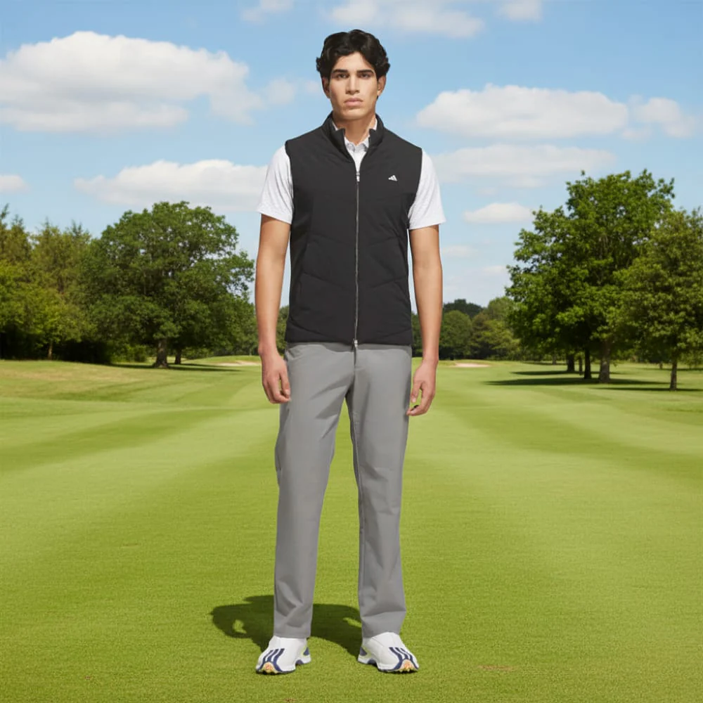 adidas Ultimate365 Tour Cool Feeling Deco Polo Shirt - White/Grey Two - Image 4