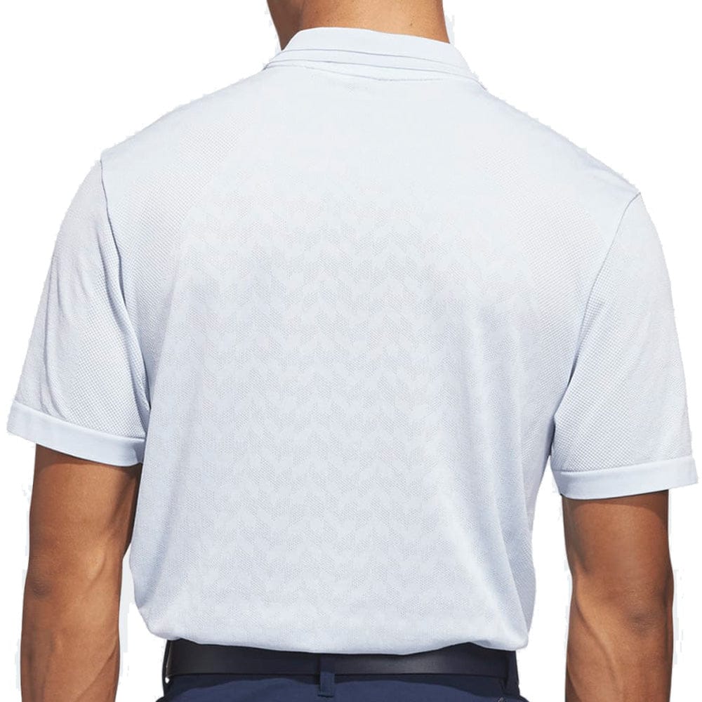 adidas Ultimate365 Tour Seamless Polo Shirt - Crystal Sky/White - Image 2
