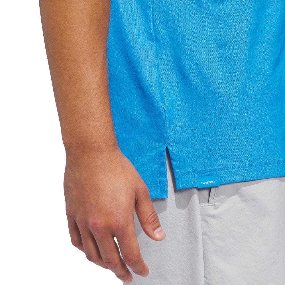 adidas Ultimate365 Tour Twistknit Pique Polo Shirt - Lucid Ray Blue - Image 6
