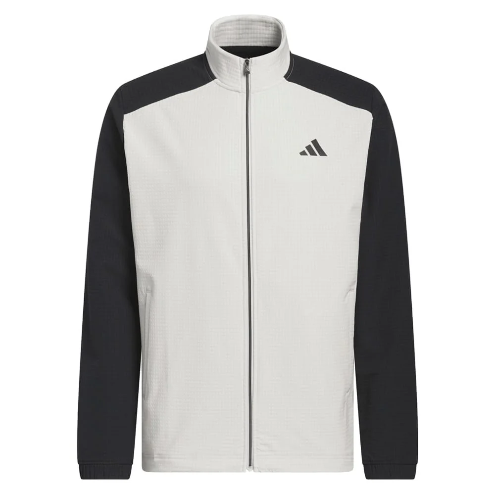 adidas Ultimate365 Wind Woven Full-Zip Sweatshirt - Black/Alumina