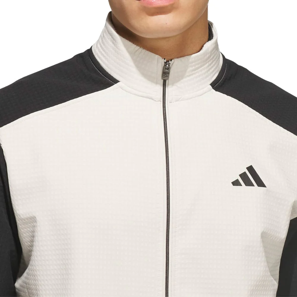 adidas Ultimate365 Wind Woven Full-Zip Sweatshirt - Black/Alumina - Image 3