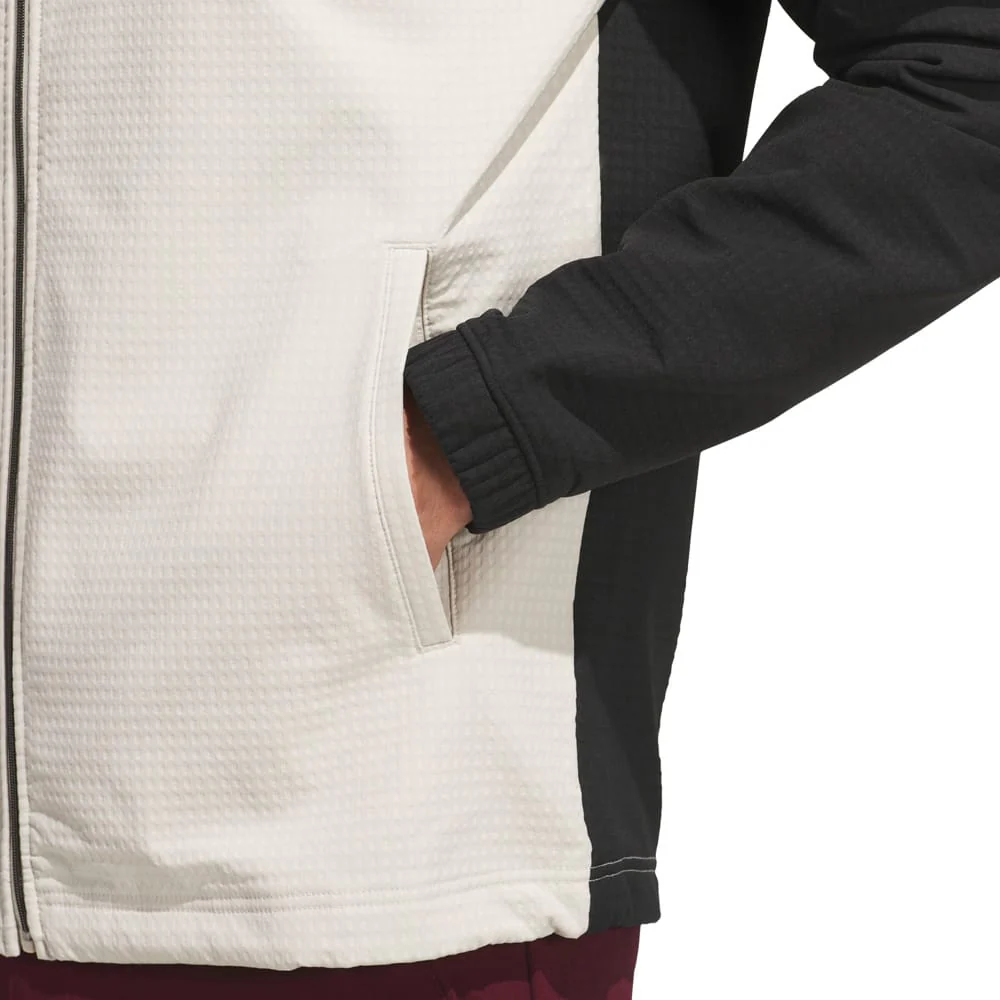 adidas Ultimate365 Wind Woven Full-Zip Sweatshirt - Black/Alumina - Image 5