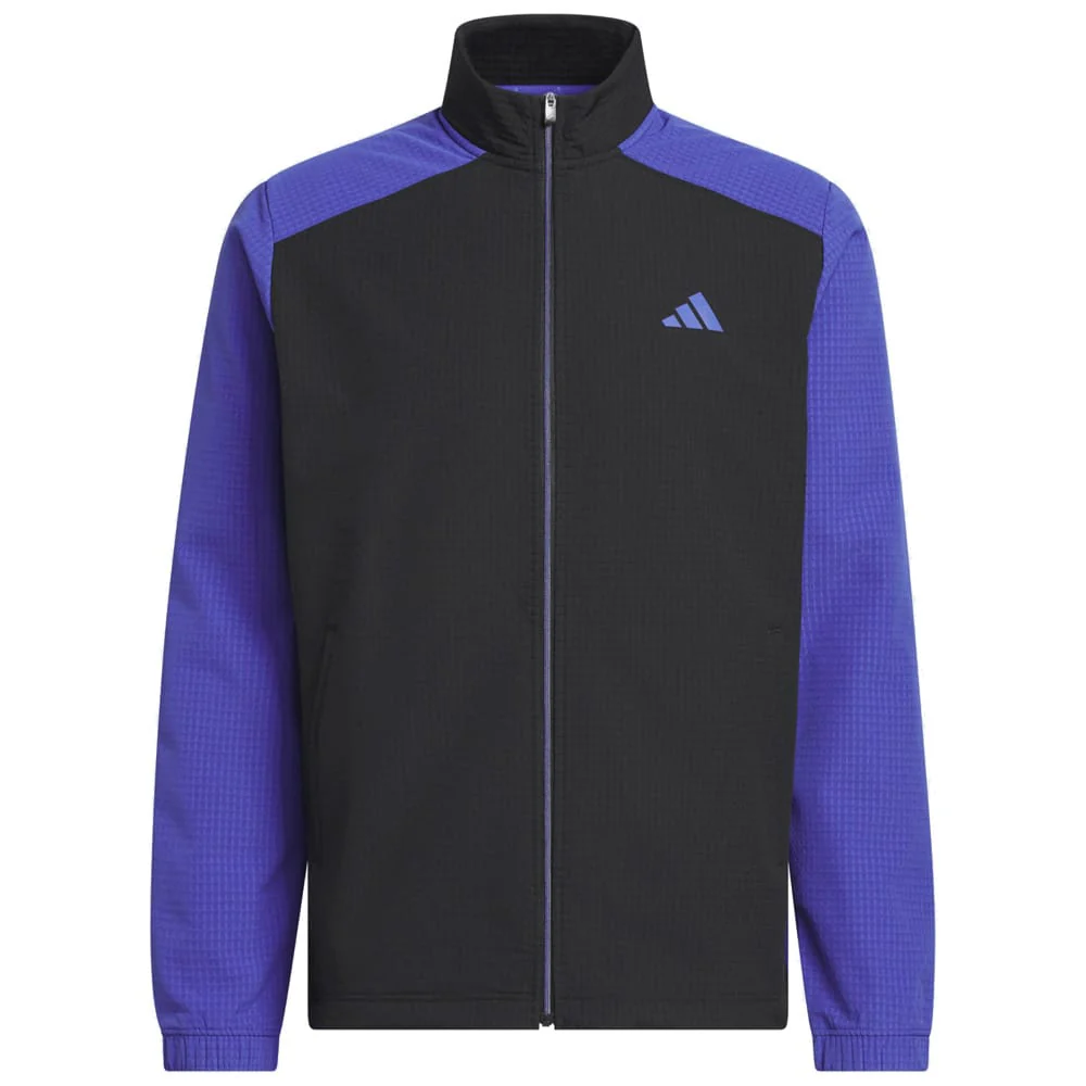 adidas Ultimate365 Wind Woven Full-Zip Sweatshirt - Dual Indigo/Black