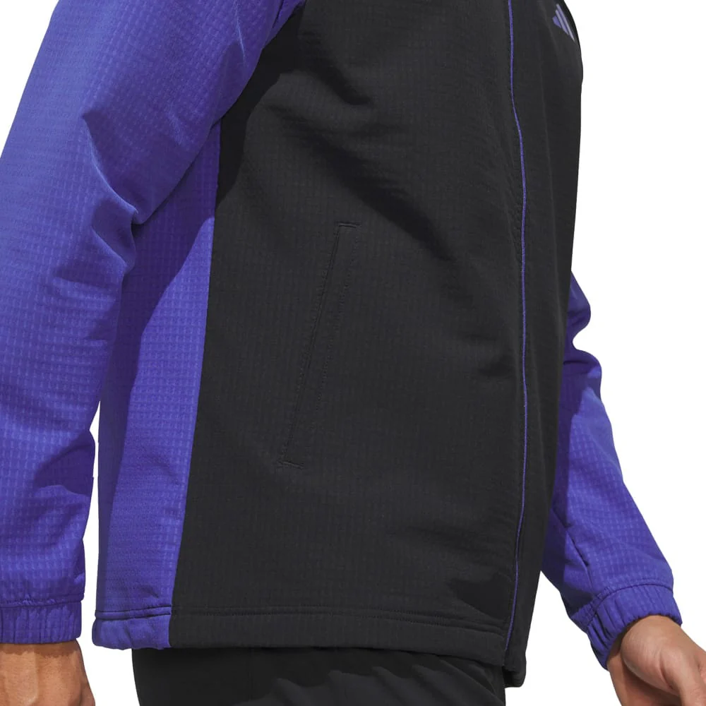 adidas Ultimate365 Wind Woven Full-Zip Sweatshirt - Dual Indigo/Black - Image 5
