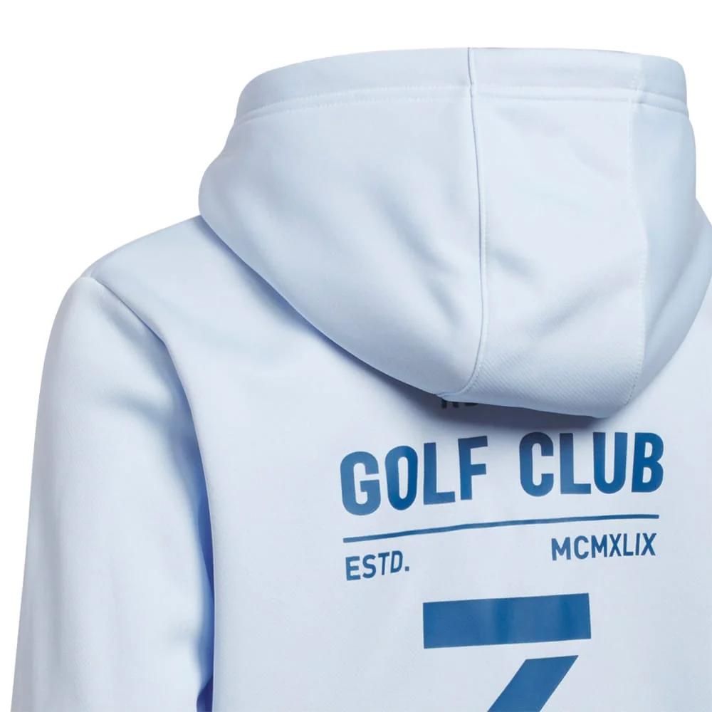 adidas Unisex Juniors Climawarm Graphic Hoodie - Crystal Sky - Image 4