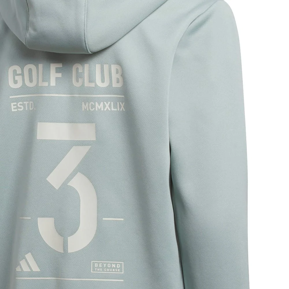 adidas Unisex Juniors Climawarm Graphic Hoodie - Wonder Sage - Image 3
