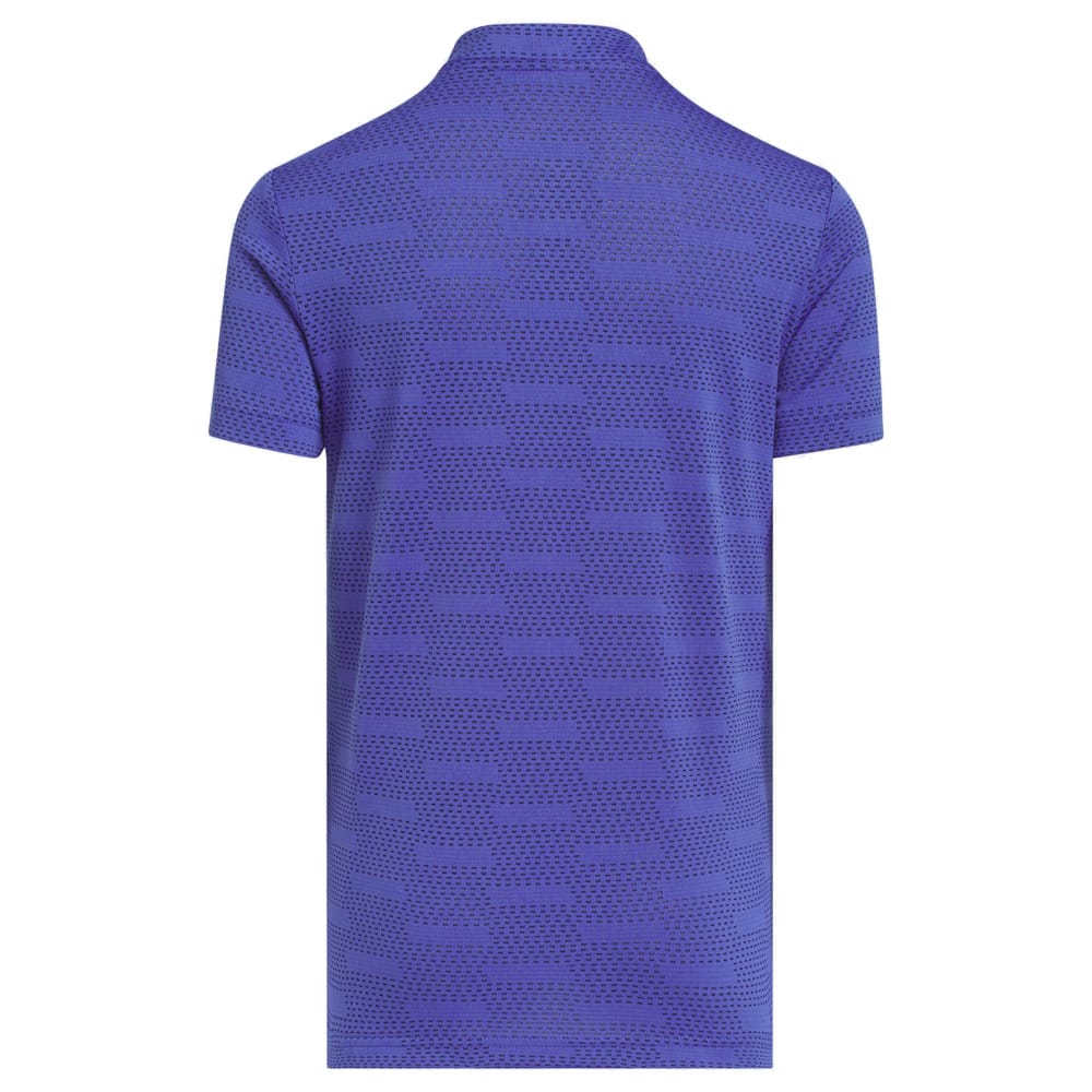 adidas Youth Jacquard Polo Shirt - Dual Indigo - Image 2