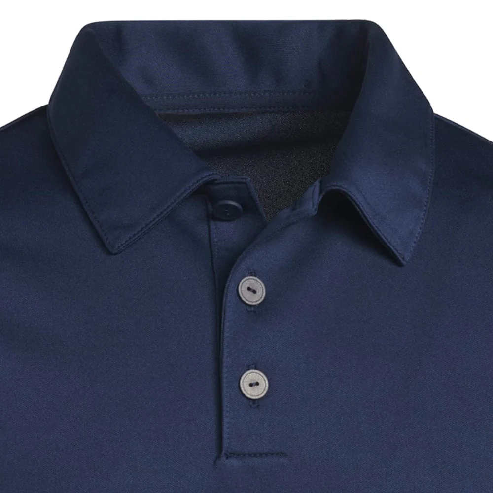 adidas Youth Performance Short Sleeve Polo Shirt - Collegiate Navy - Image 3