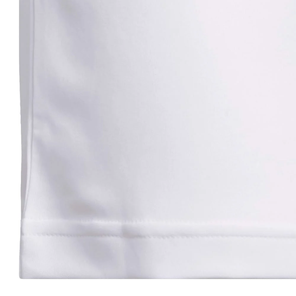 adidas Youth Performance Short Sleeve Polo Shirt - White - Image 3