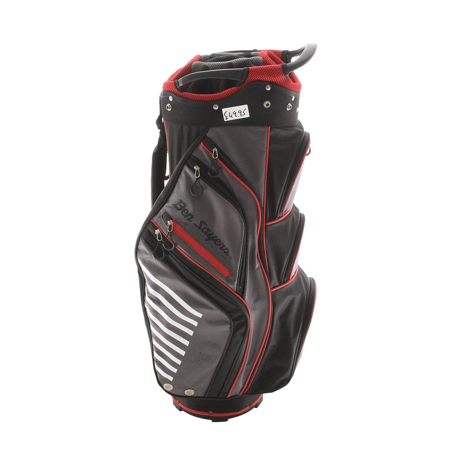 Ben Sayers Cart Bag - Black/Red - Image 3
