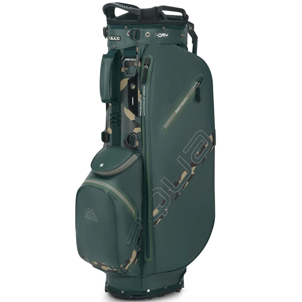 Big Max Aqua Eight H Waterproof Stand Bag - Forest Green/Black/Camo - Image 3