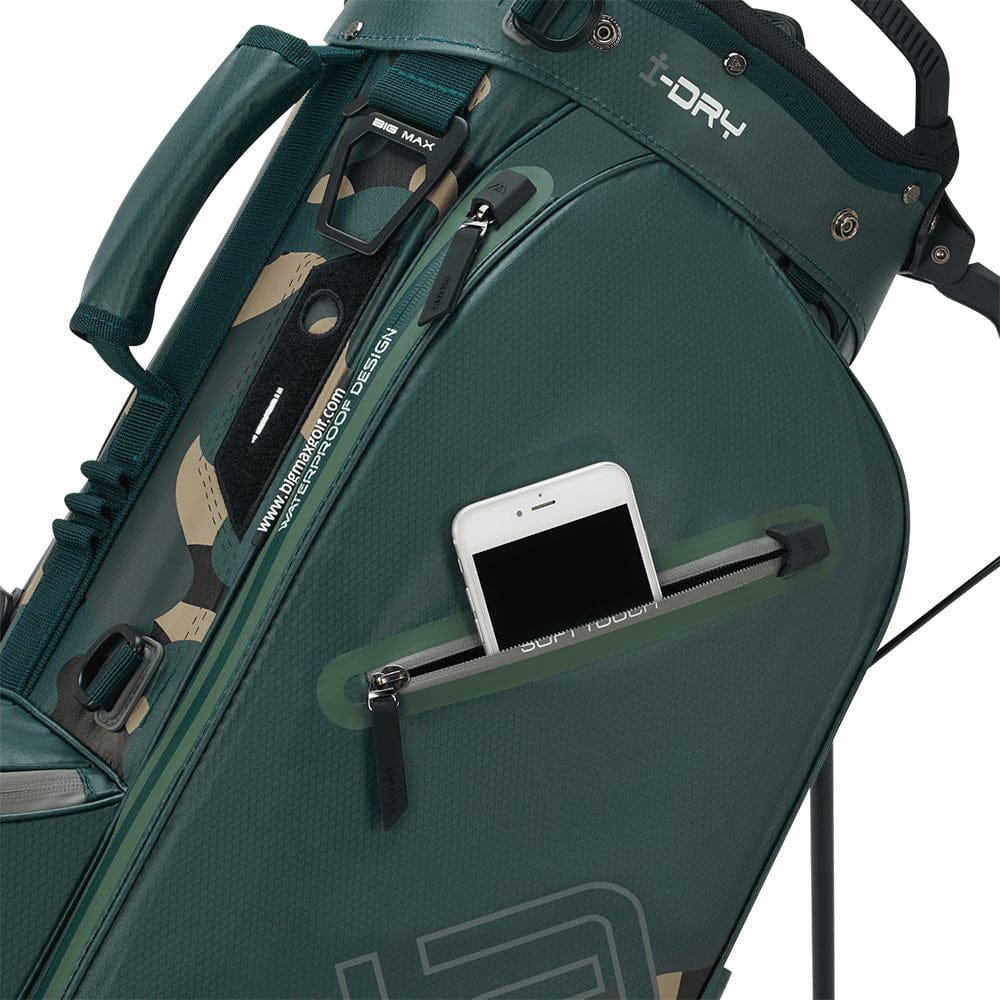 Big Max Aqua Eight H Waterproof Stand Bag - Forest Green/Black/Camo - Image 6