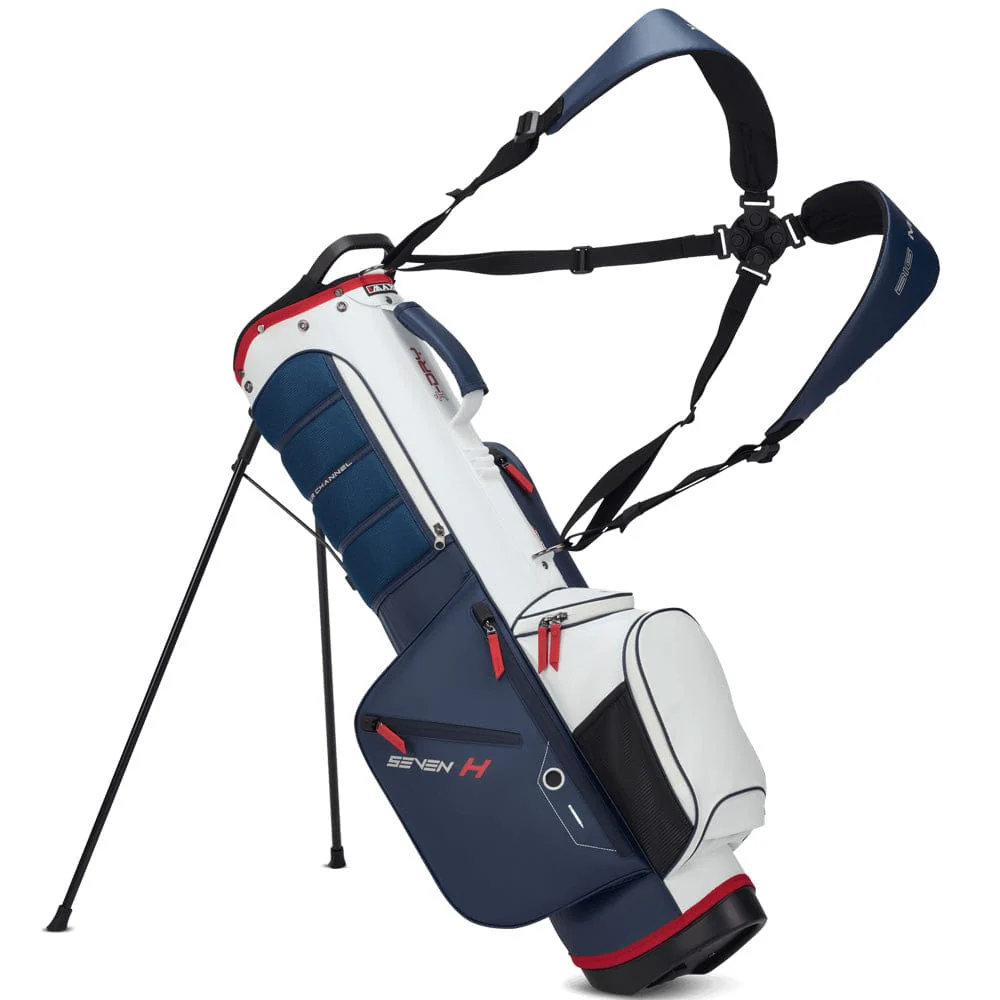 Big Max Aqua Seven H Waterproof Stand Bag - Navy/White/Red - Image 3