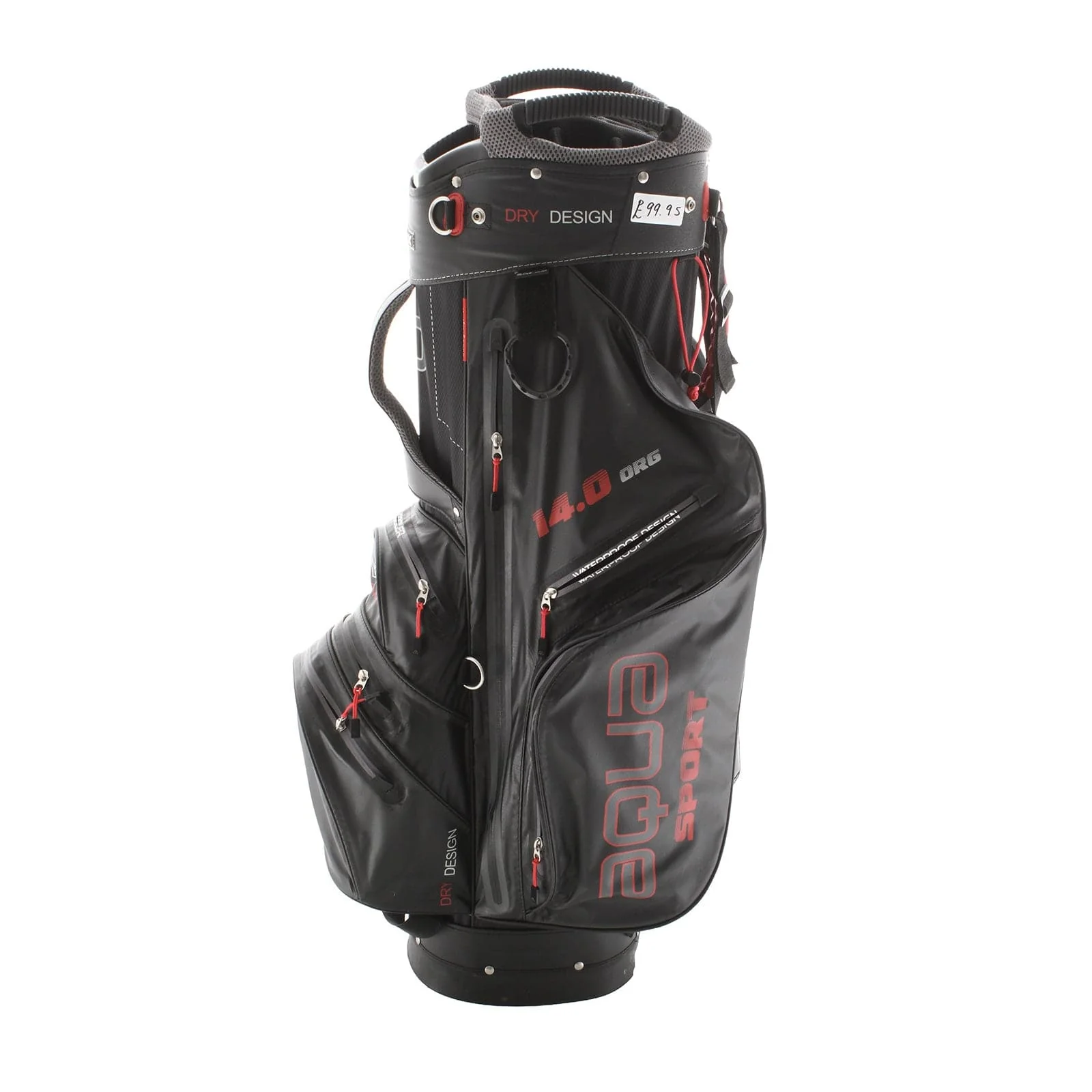 Big Max Aqua Sport 14.0 Cart Bag - Black/Red