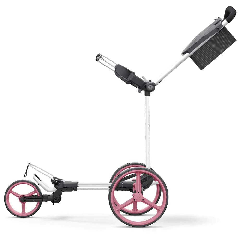 Big Max Blade Trio 3-Wheel Push Trolley - White/Pink - Image 5